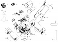 Stanley SFMCMW2651B Type 1 Cordless Mower Spare Parts